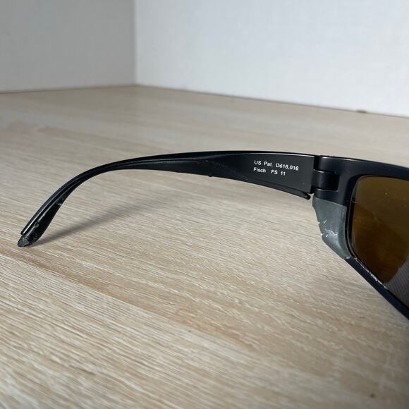 Costa Del Mar Fisch FS11 Sunglasses Matte Black FRAMES ONLY MISSING PIECE - Picture 6 of 10